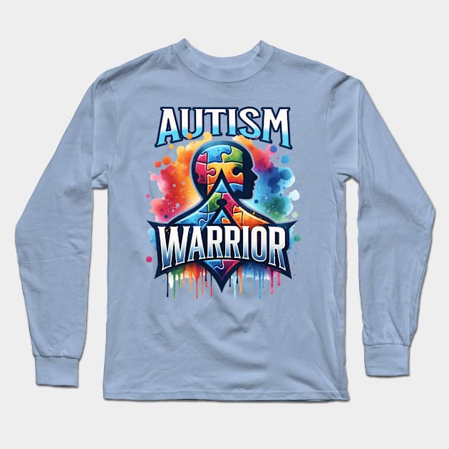 Embrace differences, spread love, support autism awareness. Long Sleeve T-Shirt by TaansCreation 